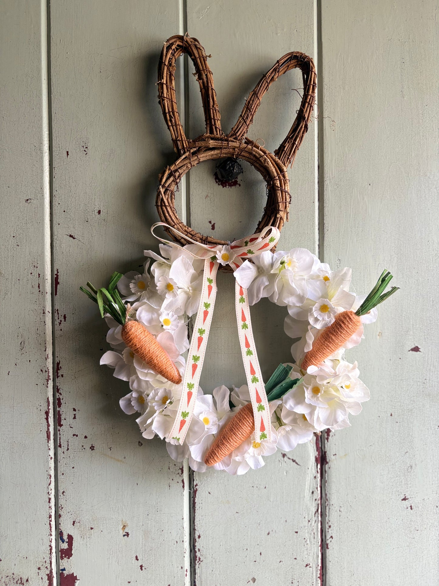The Carrot Patch Easter Bunny Wreath